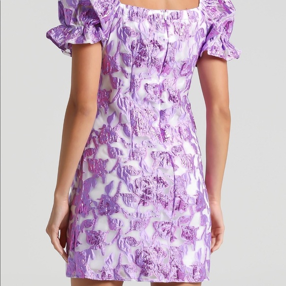 Purple floral dress - Picture 4 of 8